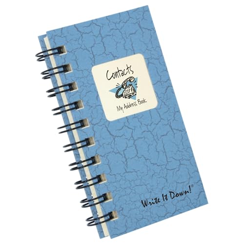 Who? What? Where? - My Address Book - MINI Lt Blue Hard Cover (prompts on every page, recycled paper, read more...)