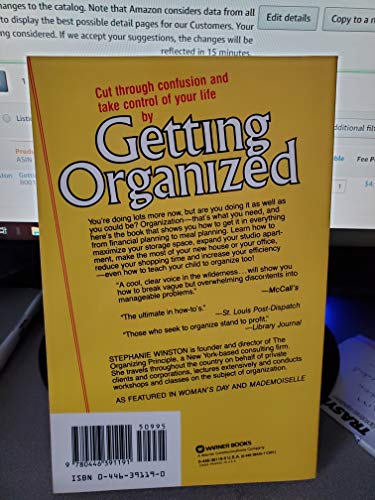 Getting Organized