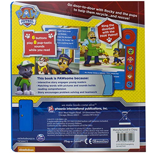 Nickelodeon - Paw Patrol - Ding Dong, It's the Paw Patrol! Sound Book - PI Kids (Play-A-Sound)