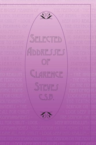 Selected Addresses of Clarence Steves, C.S.D. - 3937