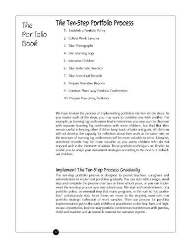 The Portfolio Book: A Step-by-Step Guide for Teachers