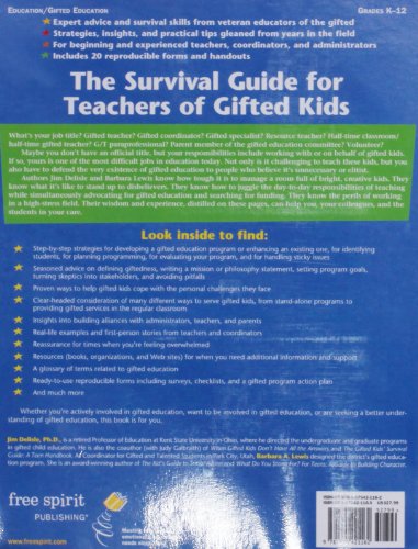 The Survival Guide for Teachers of Gifted Kids: How to Plan, Manage, and Evaluate Programs for Gifted Youth K–12