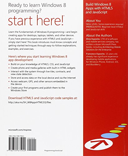 Start Here! Build Windows 8 Apps with HTML5 and JavaScript