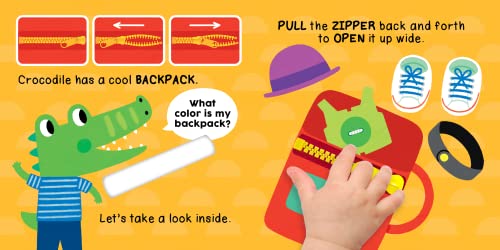 Jungle Dress-Up - A First Book of Fasteners - Children's Touch and Feel Board Book