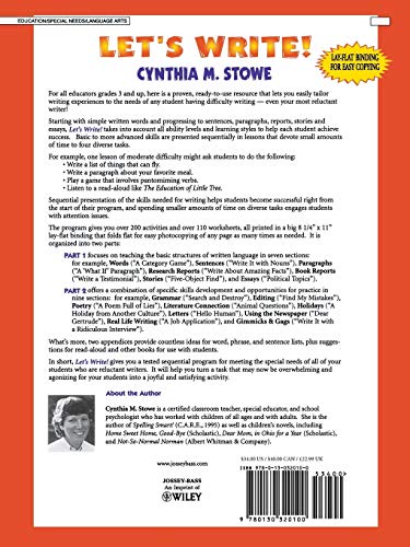 Let's Write!: A Ready-to-Use Activities Program for Learners with Special Needs