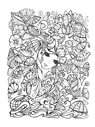 Fanciful Faces Coloring Book (Creative Haven)
