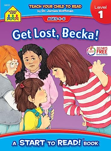 School Zone - Get Lost, Becka! Start to Read! Book Level 1 - Ages 4 to 6, Rhyming, Early Reading, Vocabulary, Simple Sentence Structure, and More (School Zone Start to Read! Book Series)