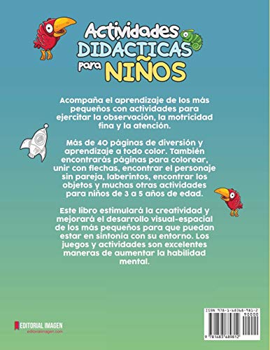 Actividades Didcticas para Nios: Juegos y Actividades para nios de entre 3 a 5 aos de edad (Spanish Edition)