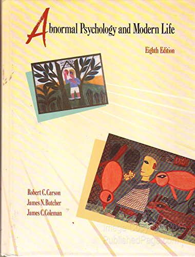 Abnormal Psychology and Modern Life by Robert C. Carson (1988-03-31)