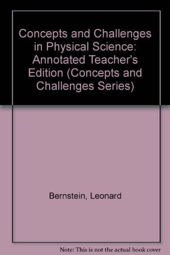 Concepts and Challenges in Physical Science, Annotated Teacher's Edition, 3rd Revised Edition - 6022