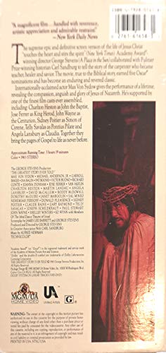 The Greatest Story Ever Told [VHS]