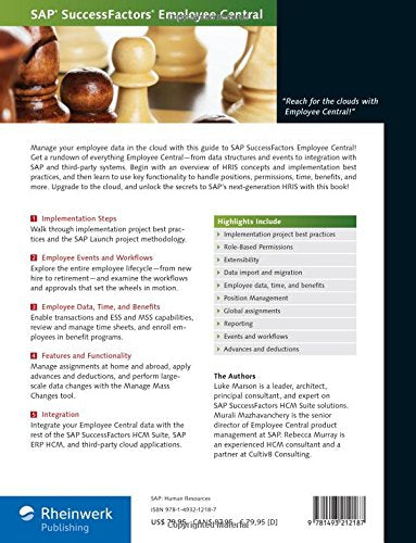 SuccessFactors Employee Central: The Comprehensive Guide (1st Edition) (SAP PRESS)