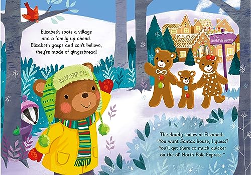 Elizabeth on the North Pole Express: A Personalized Christmas Picture Book Story for Toddlers and Kids (North Pole Express Bears)