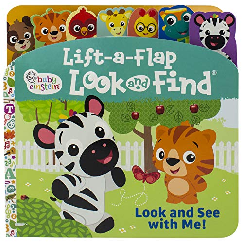 Baby Einstein - Look and See with Me! Lift-a-Flap Look and Find Board Book - PI Kids