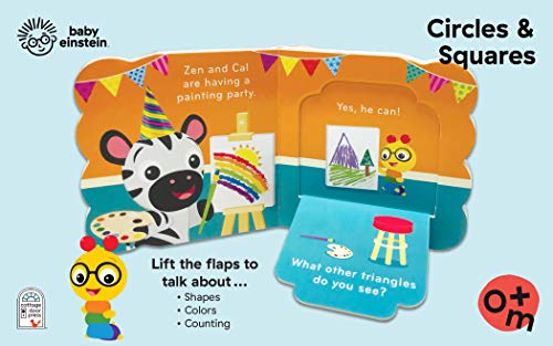 Baby Einstein Circles and Squares Lift a Flap Board Book (Chunky Lift-a-Flap)