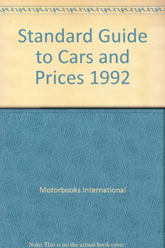 Standard Guide to Cars and Prices 1992