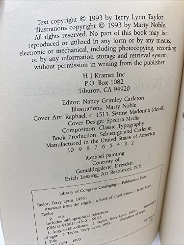 Answers from the Angels: A Book of Angel Letters