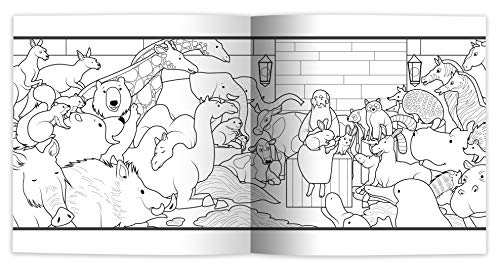 Birds, Beasts, Critters & Creatures: The Story of Noah's Ark, Coloring Book Edition