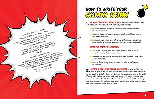 Draw Your Own Comic Book: Action-Ready Comic Pages, Kid-Friendly Instructions, and Colorful Stickers to Bring Your Amazing Story to Life!