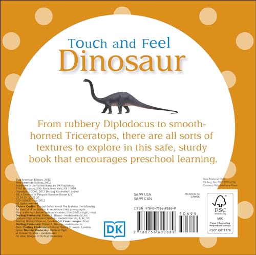 Touch and Feel: Dinosaur