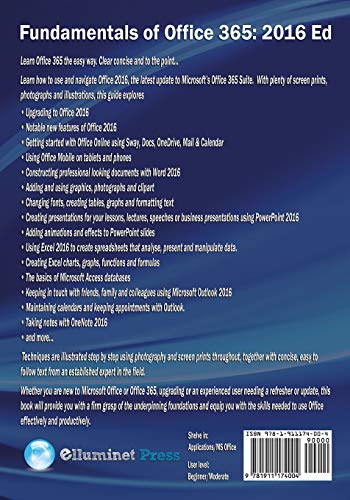 Fundamentals of Office 365: 2016 Edition (Computer Fundamentals)