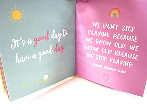 Hardcover Gift Keepsake Journal Book Inspirational Quotes on Happiness 20 pgs for CoWorker Daughter Son Niece Nephew Anyone!