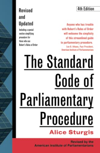 The Standard Code of Parliamentary Procedure, 4th Edition