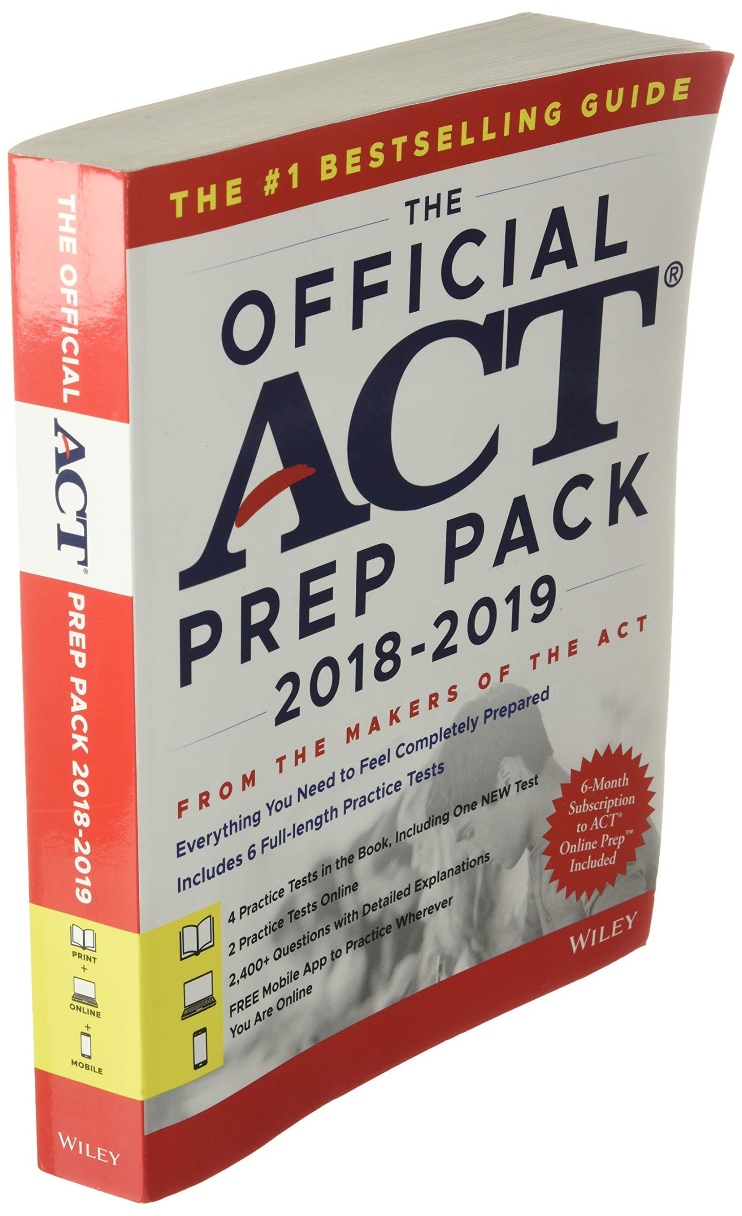The Official ACT Prep Pack with 6 Full Practice Tests (4 in Official ACT Prep Guide + 2 Online)