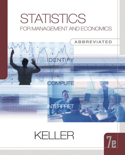 Statistics for Management and Economics, Abbreviated Edition (with CD-ROM and InfoTrac) (Available Titles CengageNOW)