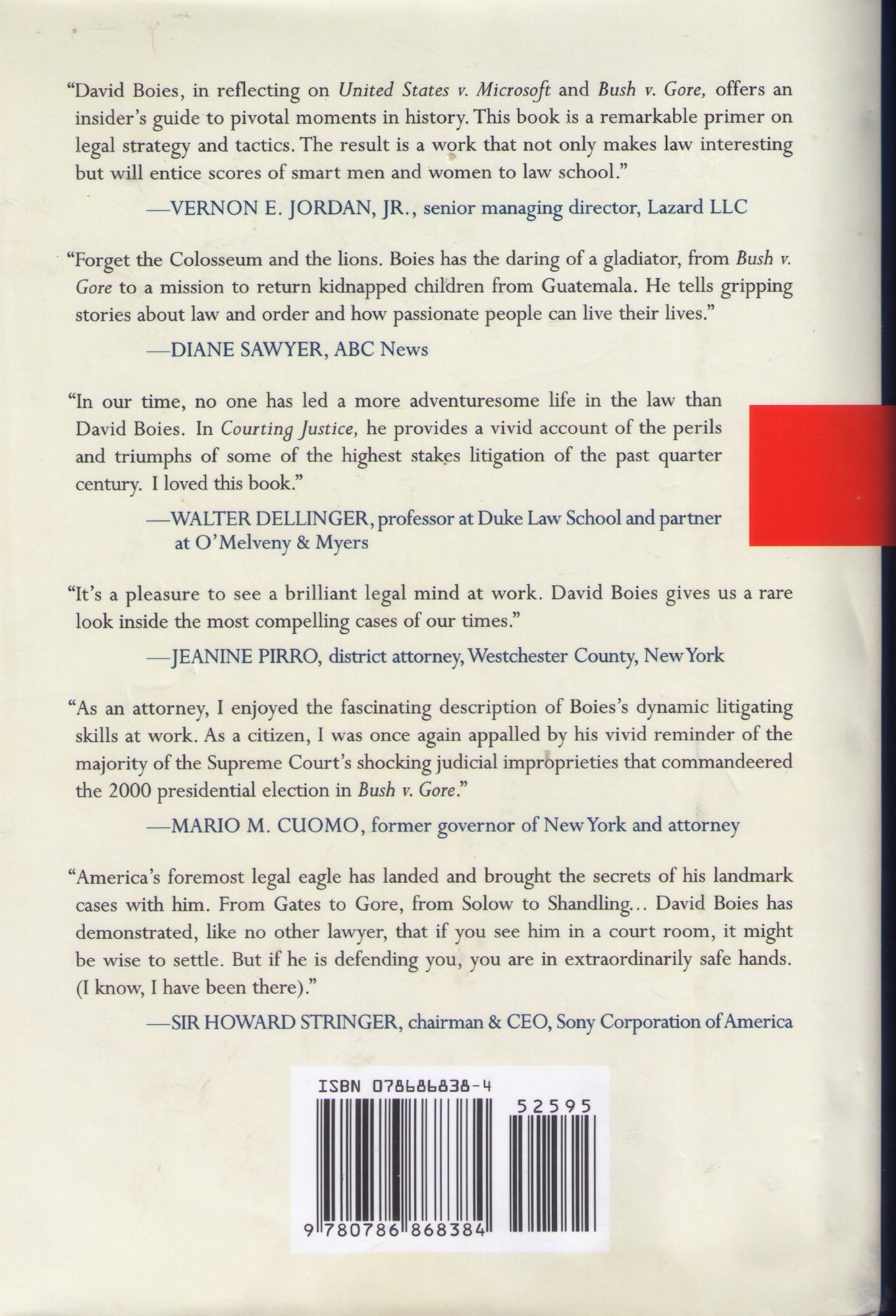 Courting Justice: From NY Yankees v. Major League Baseball to Bush v. Gore, 1997-2000