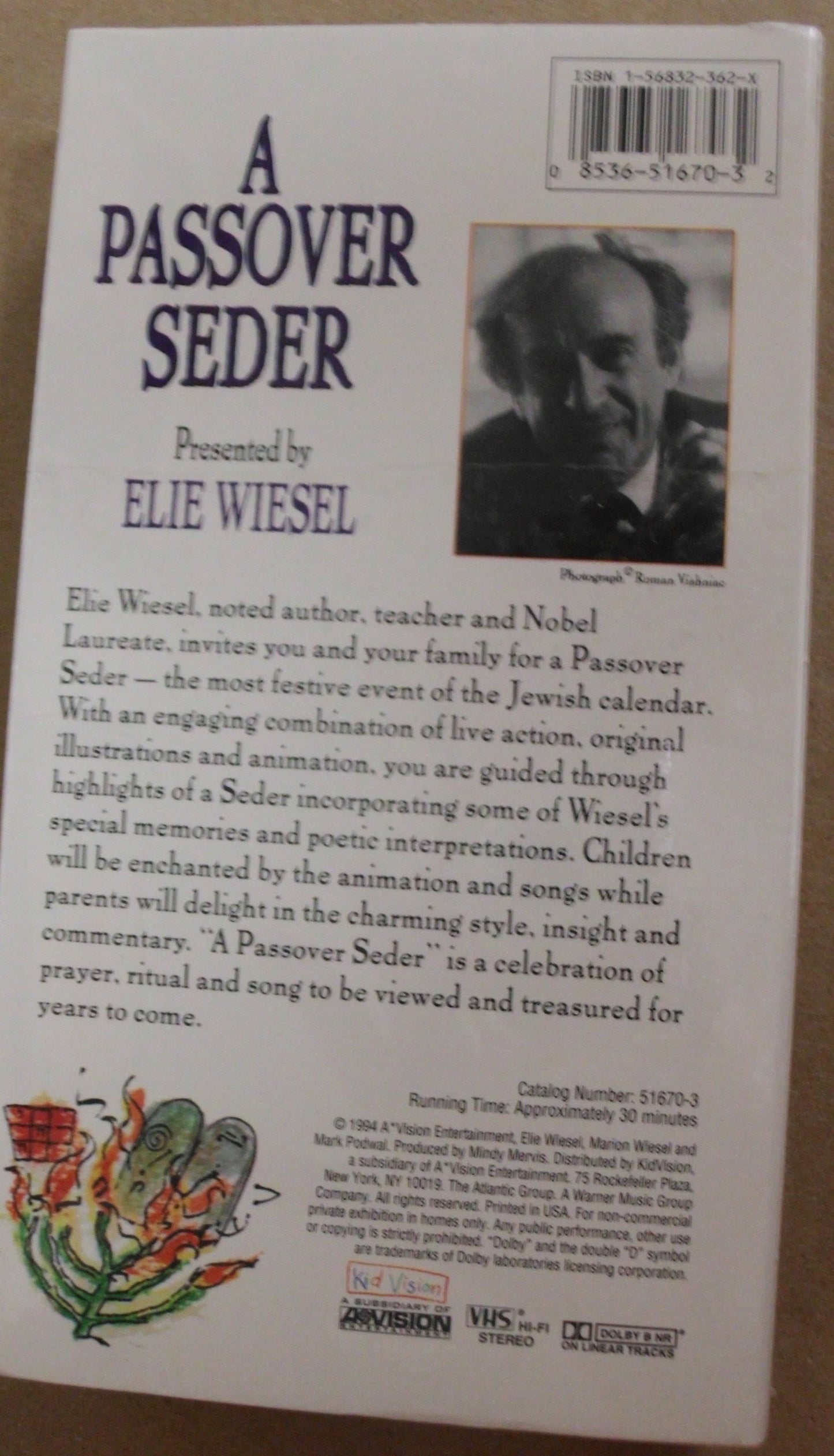 A Passover Seder A Video for the Family [VHS]