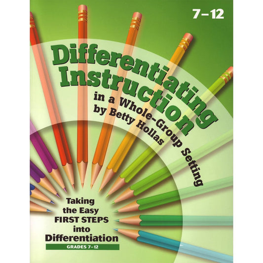 Essential Learning Products Grades 7-12 Differentiating Instruction in a Whole-Group Setting Book Aid