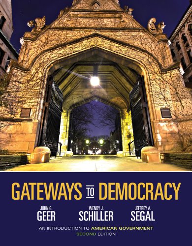Gateways to Democracy: An Introduction to American Government (with Aplia Printed Access Card) (American and Texas Government)