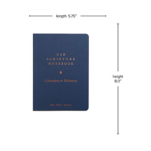 CSB Scripture Notebook, Colossiansand Philemon: Read. Reflect. Resopnd.
