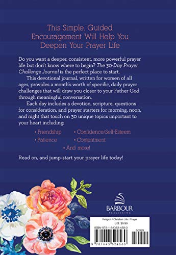 The 30-Day Prayer Challenge Journal for Women