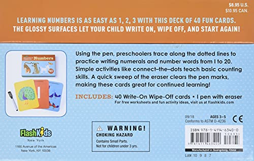 Write-On Wipe-Off Learning Cards: Numbers