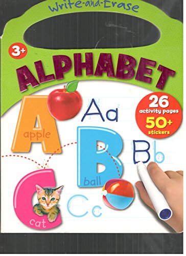 Write‑and‑Erase Alphabet: 26 activity pages, 50+ stickers.