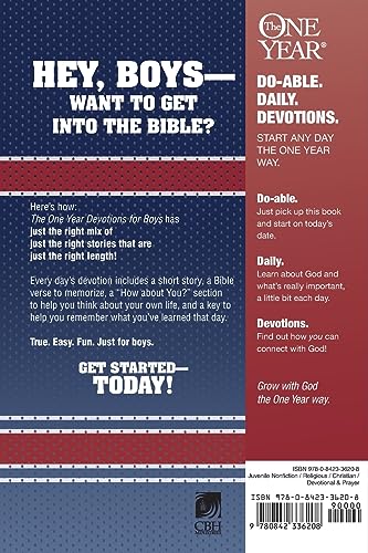 The One Year Book of Devotions for Boys