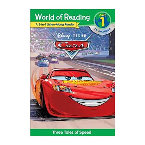 World of Reading Cars 3-in-1 Listen-Along Reader (World of Reading Level 1): 3 Tales of Adventure with CD!