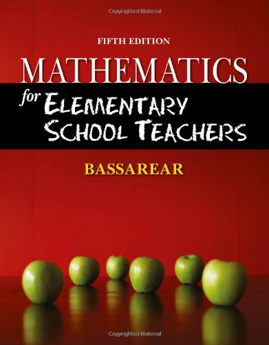 Mathematics for Elementary School Teachers