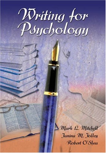 Writing for Psychology (with InfoTrac)