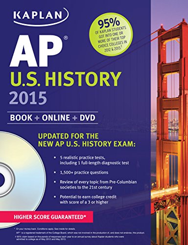 Kaplan AP U.S. History 2015: Book + Online + DVD (Kaplan Test Prep) - 7314