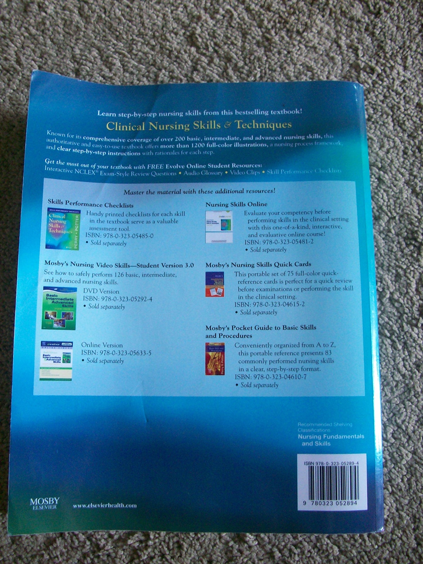 Clinical Nursing Skills & Techniques - 8163