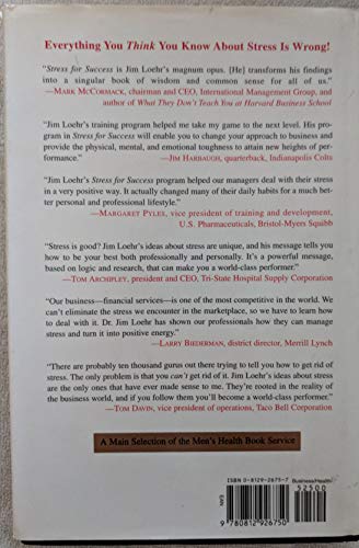 Stress for Success: Jim Loehr's Program for Transforming Stress into Energy at Work