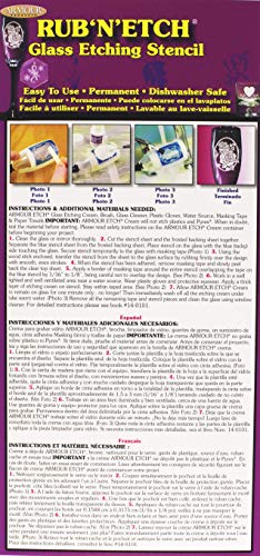 Armour Etch Stencil Rub N Etch Stencil, Indians, 5-Inch by 8-Inch