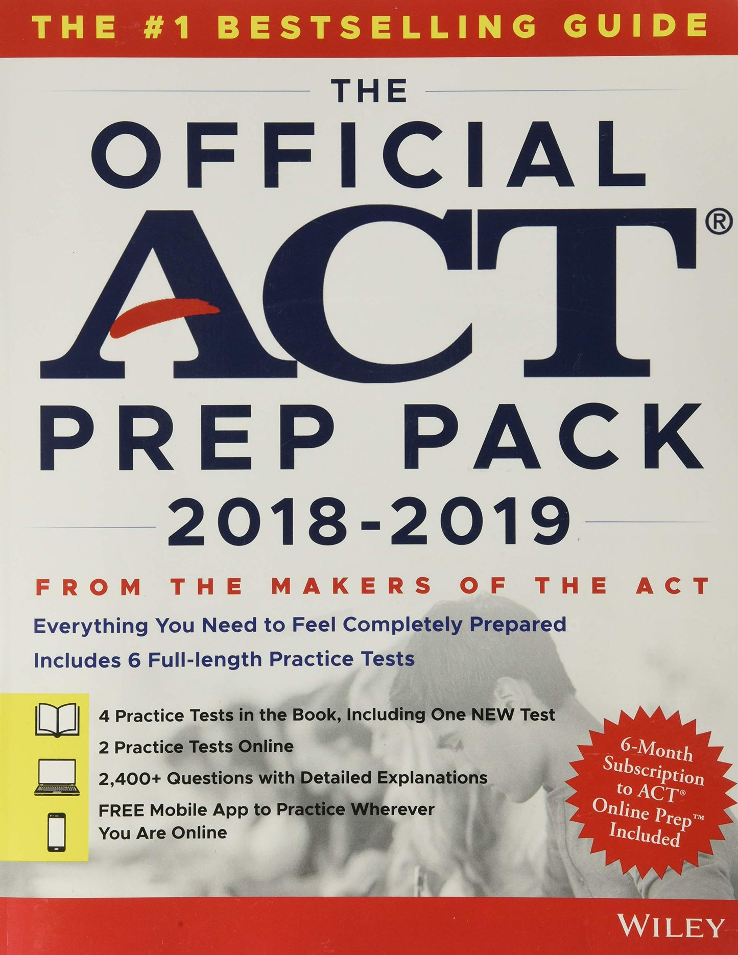 The Official ACT Prep Pack with 6 Full Practice Tests (4 in Official ACT Prep Guide + 2 Online)