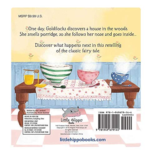 Goldilocks and the Three Bears - Little Hippo Books - Children's Padded Board Book
