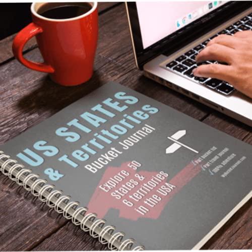 US States & Territories Bucket Journal Spiral Bound by My Bucket Journals