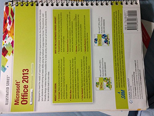 MicrosoftOffice 2013: Illustrated Introductory, First Coursem Spiral bound Version - 2812