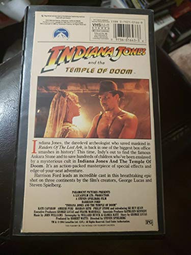 Indiana Jones and the Temple of Doom [VHS]